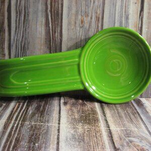 FIESTA BY HOMER LAUGHLIN SHAMROCK GREEN SPOON REST